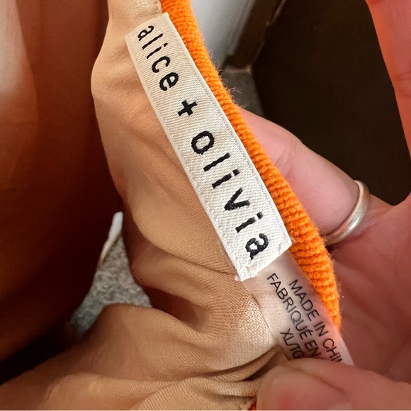 Alice + Olivia Jone Halter Fitted Wool Blend Midi Dress - Picture 6 of 6